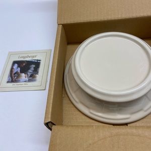 Longaberger large Ivory candle stand. NEW